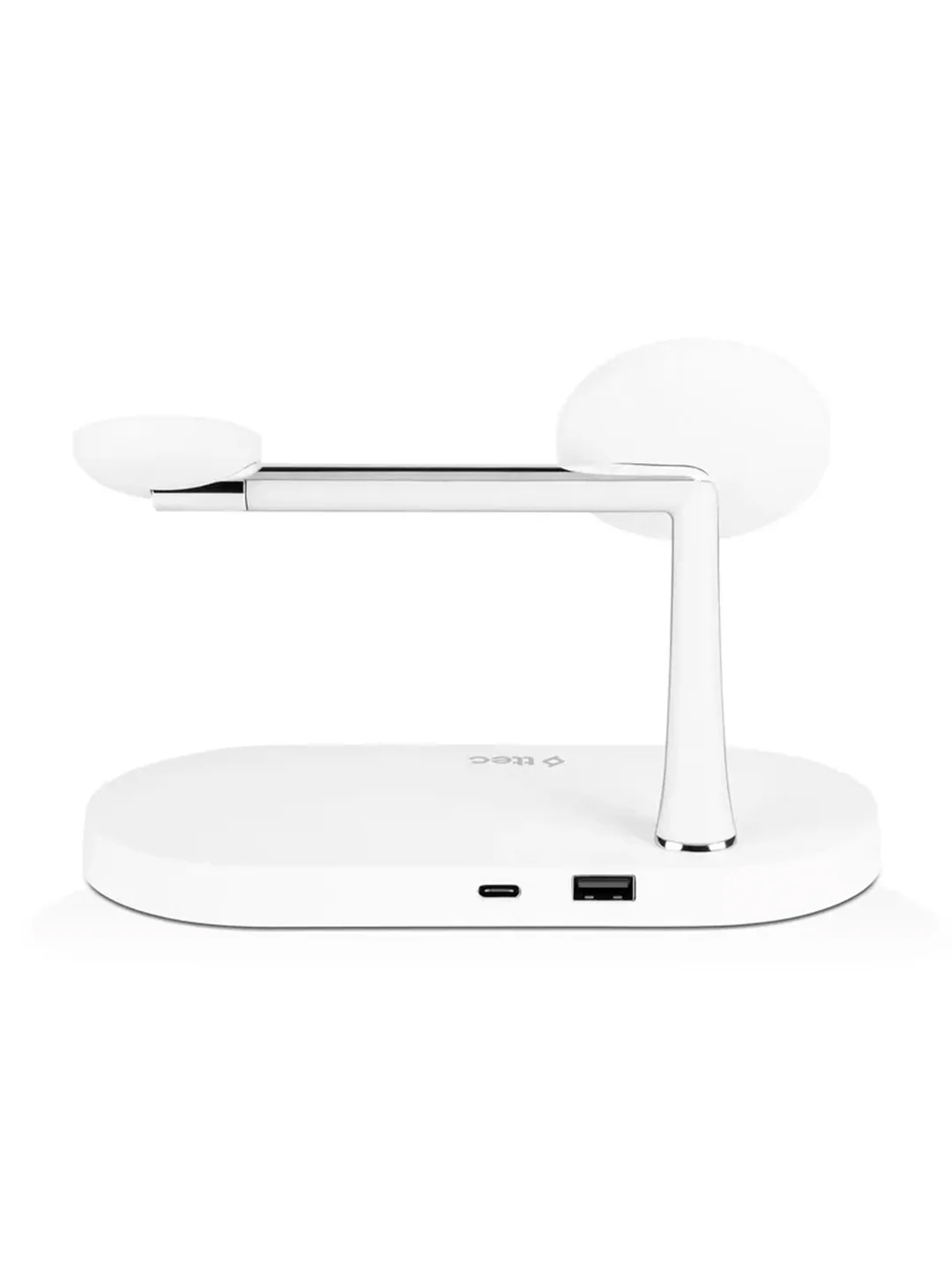 Белый беспроводная зарядная станция 4-в-1 TTEC AirCharger Quattro M, 15 Вт