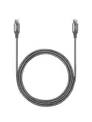 Серый кабель TTEC USB-C - USB-C, AlumiCable, 100W, PD & Fast Charge Cable, 150 см
