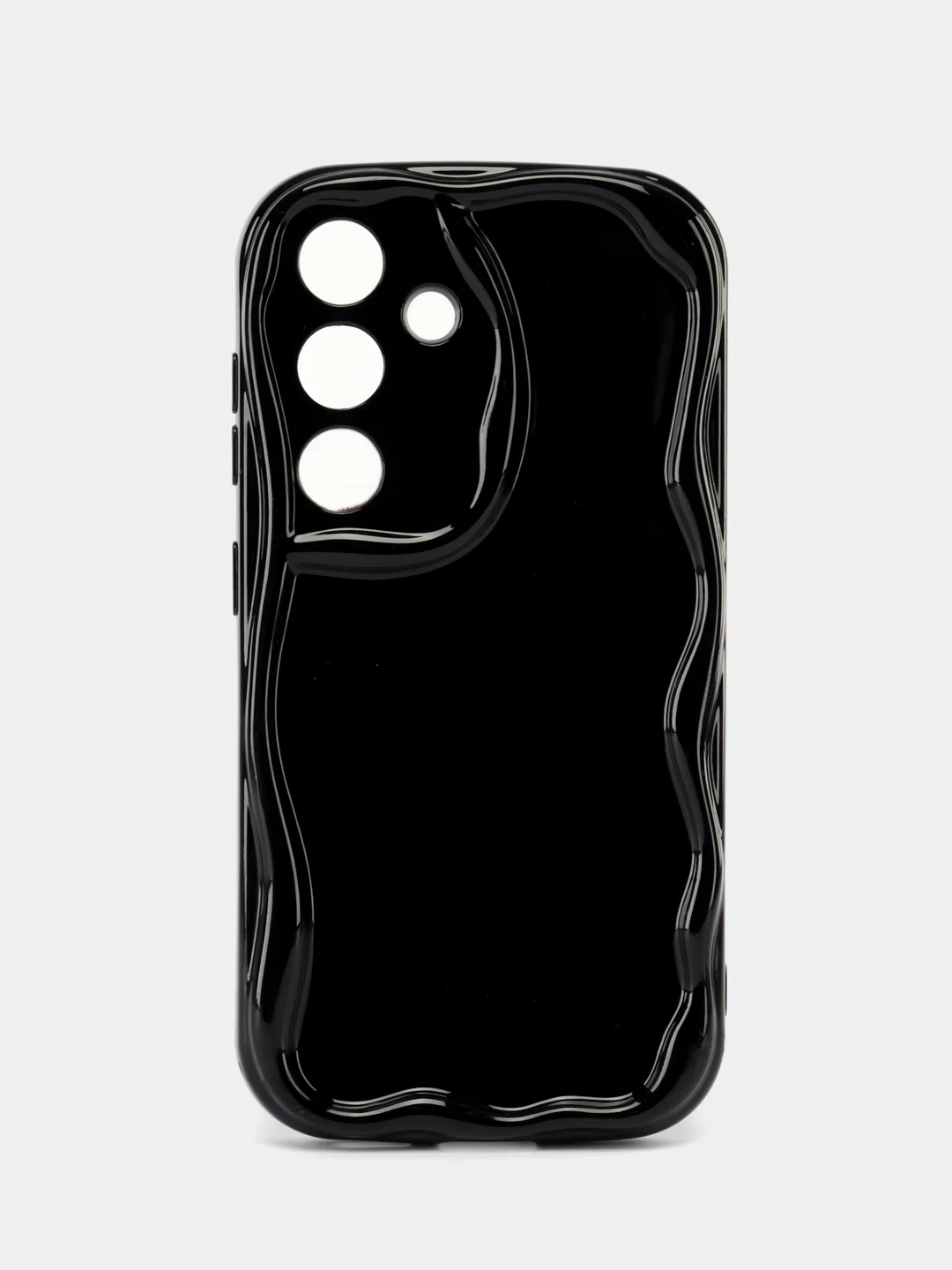 Черный чехол для Samsung Galaxy S25 (Самсунг Галакси С25), противоударный