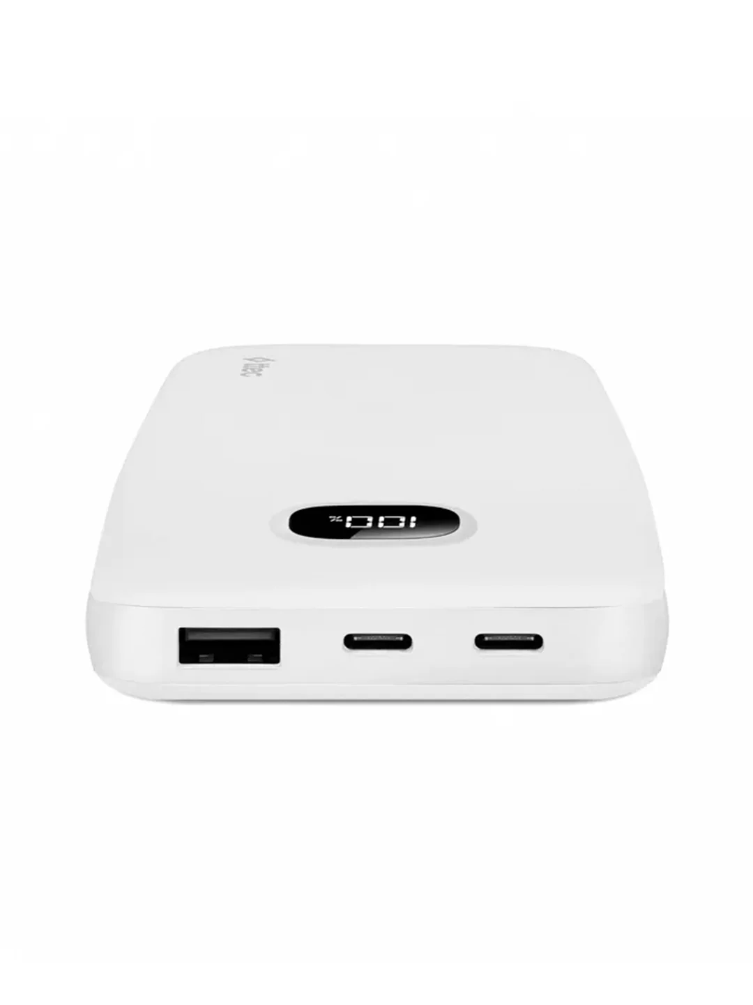 Белый внешний аккумулятор TTEC ChargeUp LCD, 10000 mAh, белый