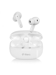 Беспроводная Bluetooth-гарнитура TTEC AirBeat Snap TWS Headset. Цвет: белый