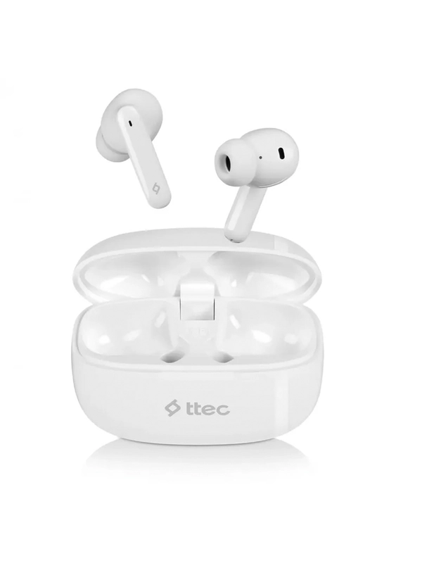 Беспроводная Bluetooth-гарнитура TTEC AirBeat Snap TWS Headset. Цвет: белый