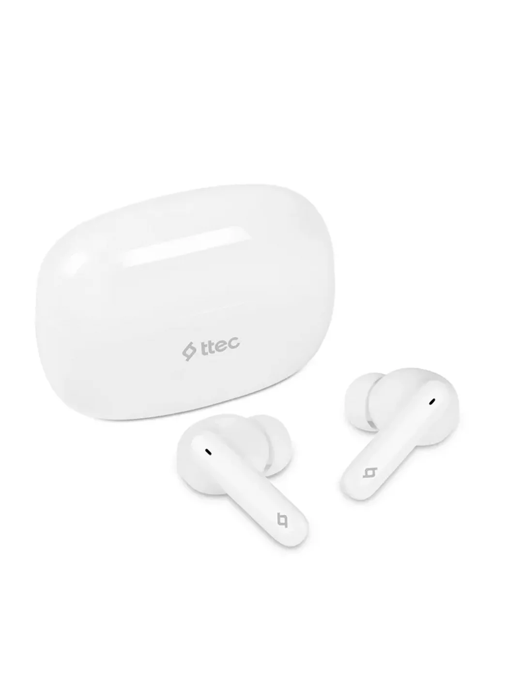Белый беспроводная Bluetooth-гарнитура TTEC AirBeat Snap TWS Headset. Цвет: белый