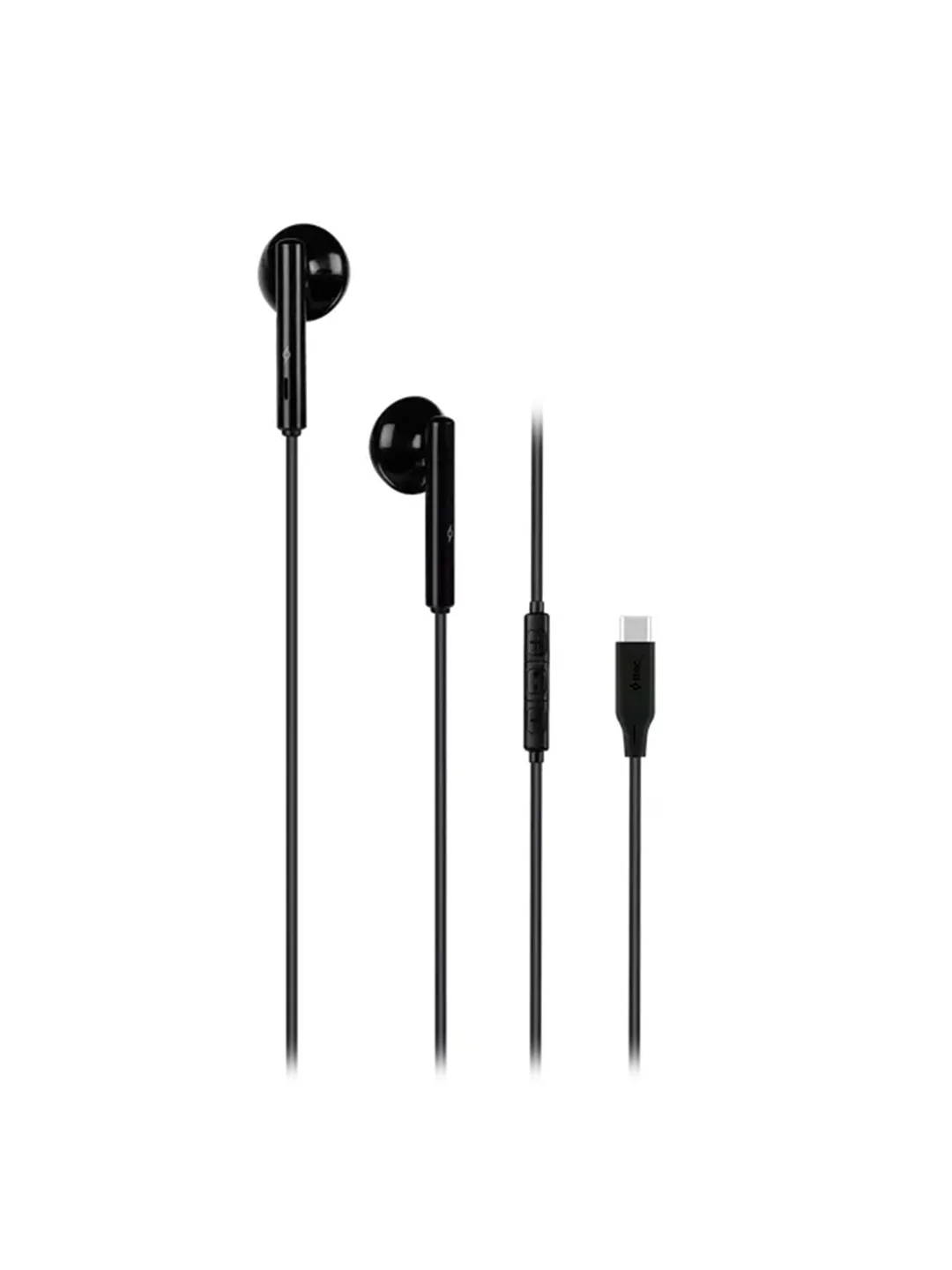 Черный наушники-вкладыши TTEC Rio 2 USB-C Stereo In-Ear Headset с микрофоном. Цвет: черный
