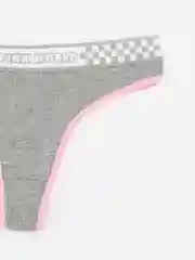 Серый женские трусы стринги