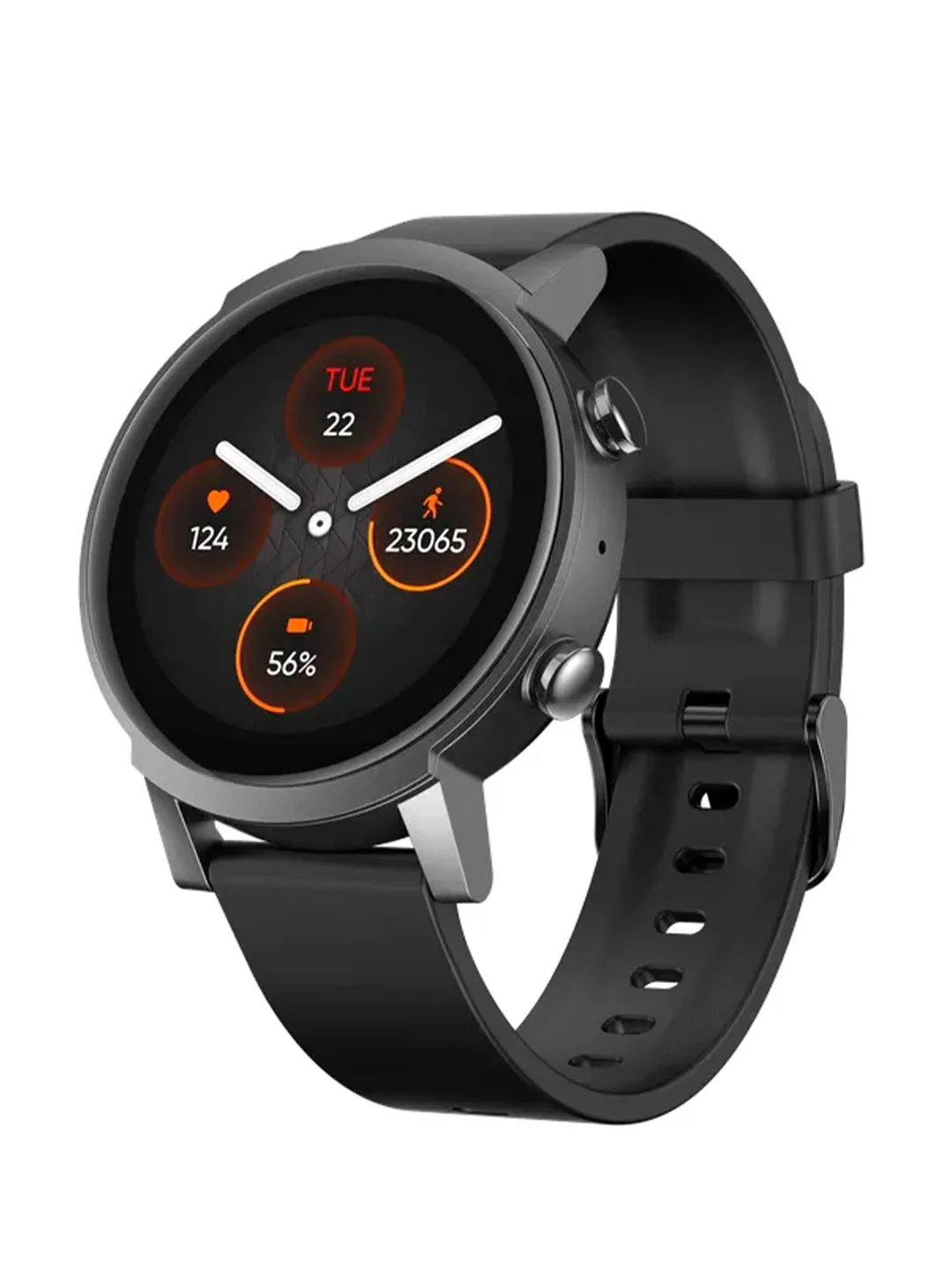 Черный умные часы Ticwatch E3 black, черного цвета