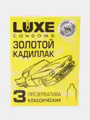 Желтый презервативы "Luxe" с разными ароматами на выбор, 3 шт