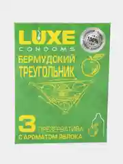 Зеленый презервативы "Luxe" с разными ароматами на выбор, 3 шт