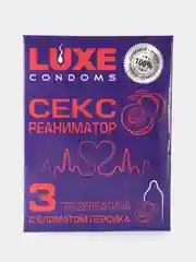 Синий презервативы "Luxe" с разными ароматами на выбор, 3 шт