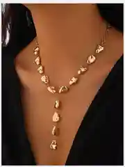 Золотой колье, ожерелье, женское, вечернее, новогоднее