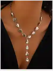 Серебряный колье, ожерелье, женское, вечернее, новогоднее