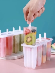 Форма для мороженого с палочками 4 ячейки