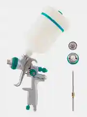Краскораспылитель AG 901 LVMP гравитационного типа, сопло 1.3 и 1.1 мм, Stels, 57365