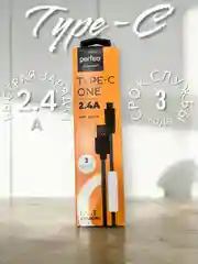 Кабель USB-TypeC, 1 м, Perfeo ONE, чёрный, коробка
