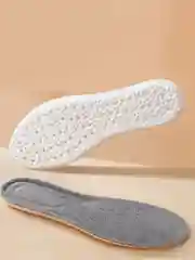 Серый стельки теплые для обуви, зимние