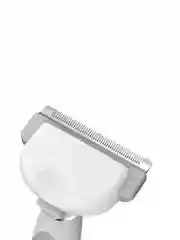 Белый щетка для вычесывания шерсти Pawbby De-shedding brush, с кнопкой самоочистки