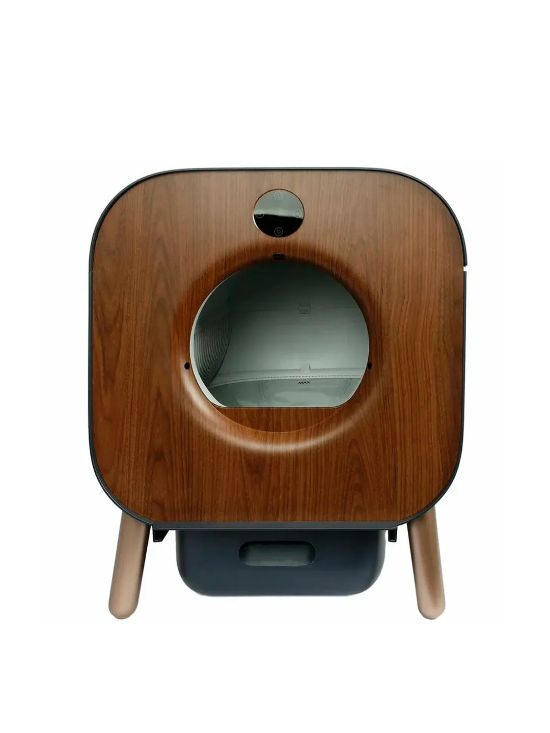 Коричневый умный самоочищающийся лоток PAWBBY Smart Self-cleaning Cat Litter Box, с датчиком веса