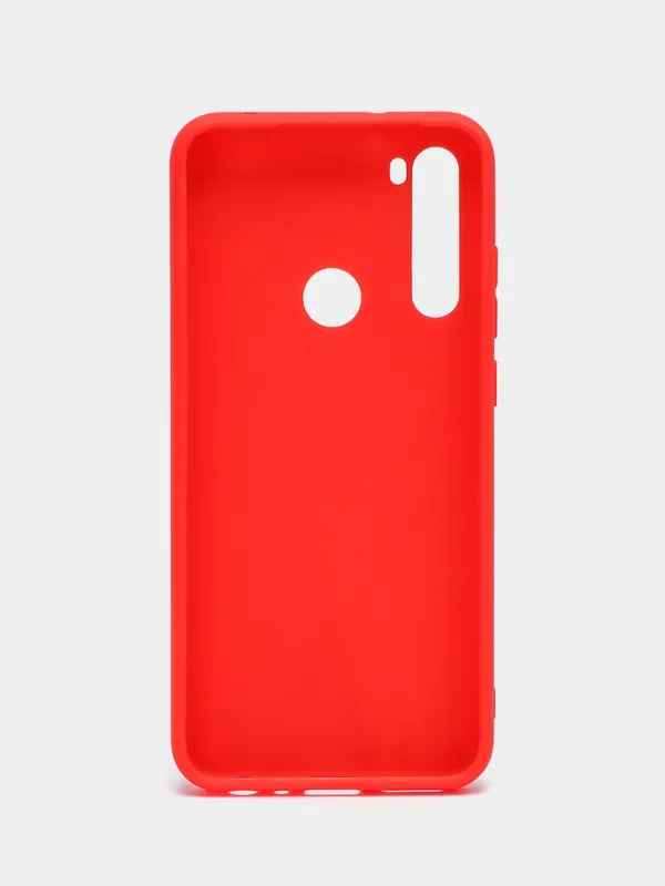Красный силиконовый чехол Xiaomi Redmi Note 8 (Сяоми Редми Нот 8 / Ноут)