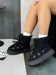 Хаки угги женские зимние, в барашек, теплые