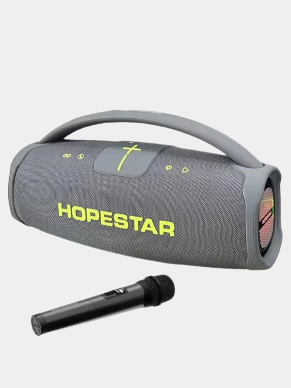 Портативная колонка Hopestar A65 Bluetooth, True Wireless Stereo, микрофон и LED подсветка