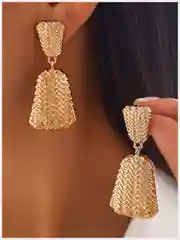 Желтый серьги женские, массивные, вечерние, новогодние, висячие