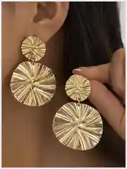 Золотой серьги женские, массивные, вечерние, новогодние, висячие