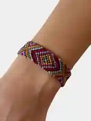 Багровый браслет фенечка плетеная из мулине. Ручная работа. 4 цвета