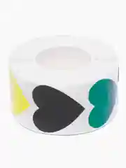 Алый наклейки детские, Стикеры в рулоне 500шт, d=2,5см