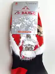 Черный термо носки мужские новогодние