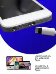 Кабель LIGHTNING -USB, быстрая зарядка, 20W, зарядка для Iphone
