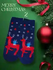 Носки новогодние женские мужские 1 пара, носки на подарок на новый год