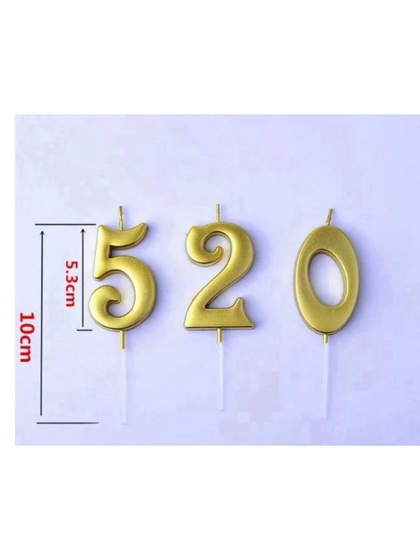 Свечи для торта / свечи цифры 0,1,2,3,4,5,6,7,8,9 оформление торта