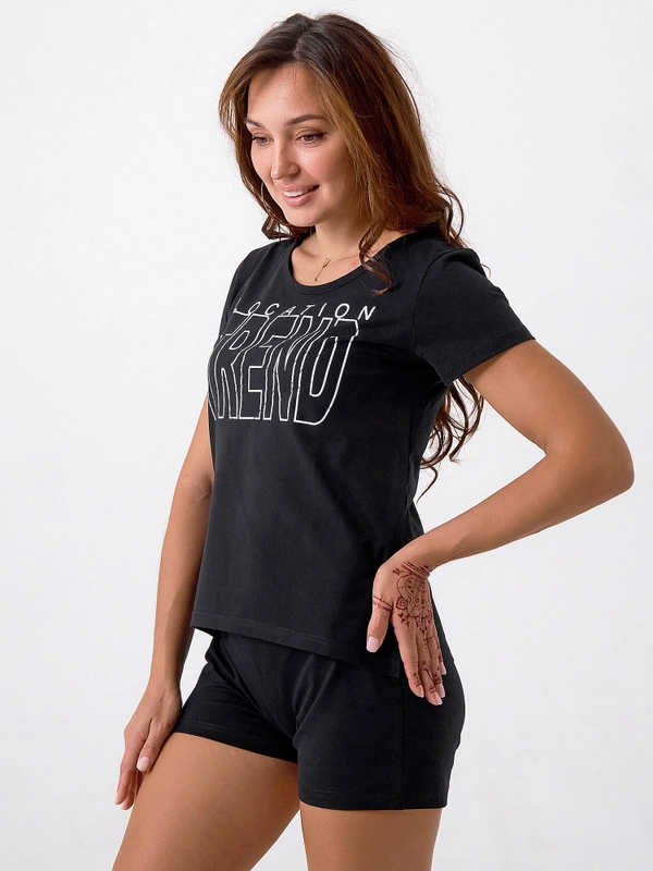 Костюм женский КЛК1380П1 черный, KLERY