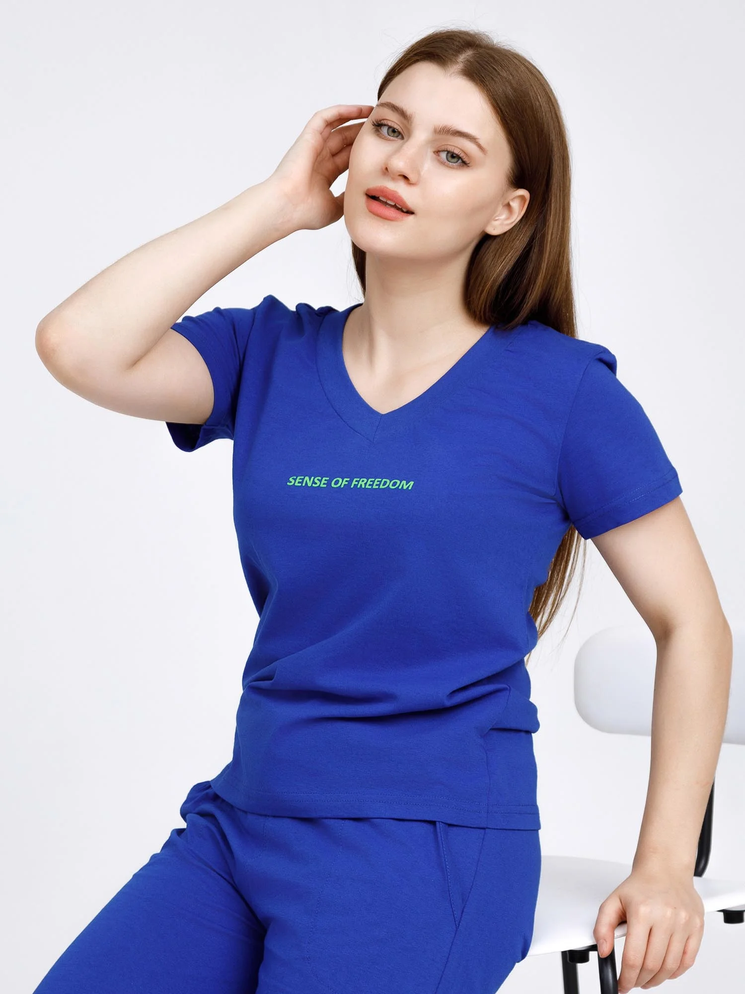 Костюм женский sense of freedom КК1431П3 васильковый