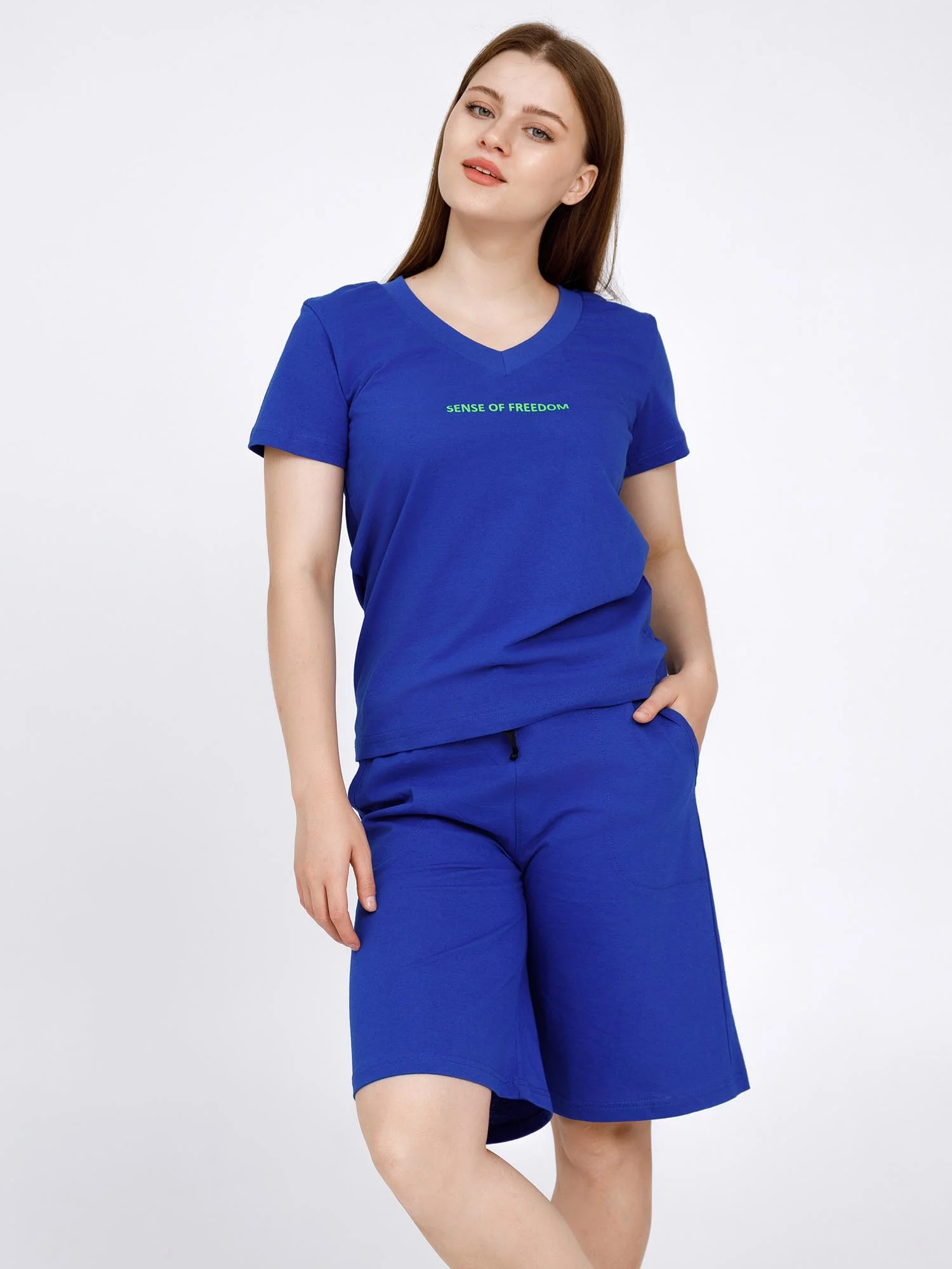 Костюм женский sense of freedom КК1431П3 васильковый