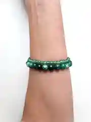 Браслеты изизумрудного агата