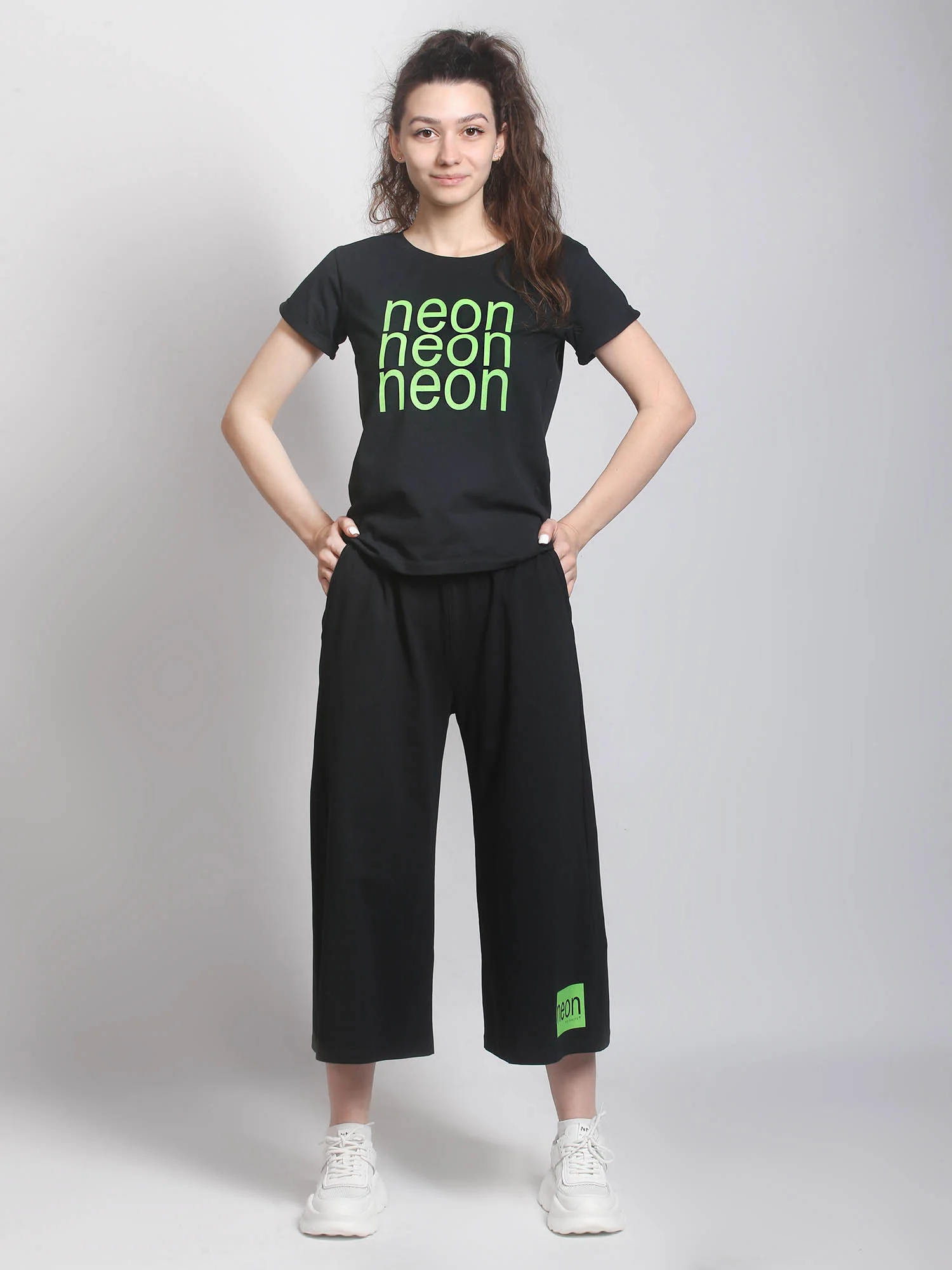 Костюм женский NEON КЛК1389П2 черный, KLERY