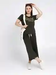 Костюм женский KNOW КЛК1389П7 хаки, KLERY