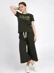 Костюм женский KNOW КЛК1389П7 хаки, KLERY