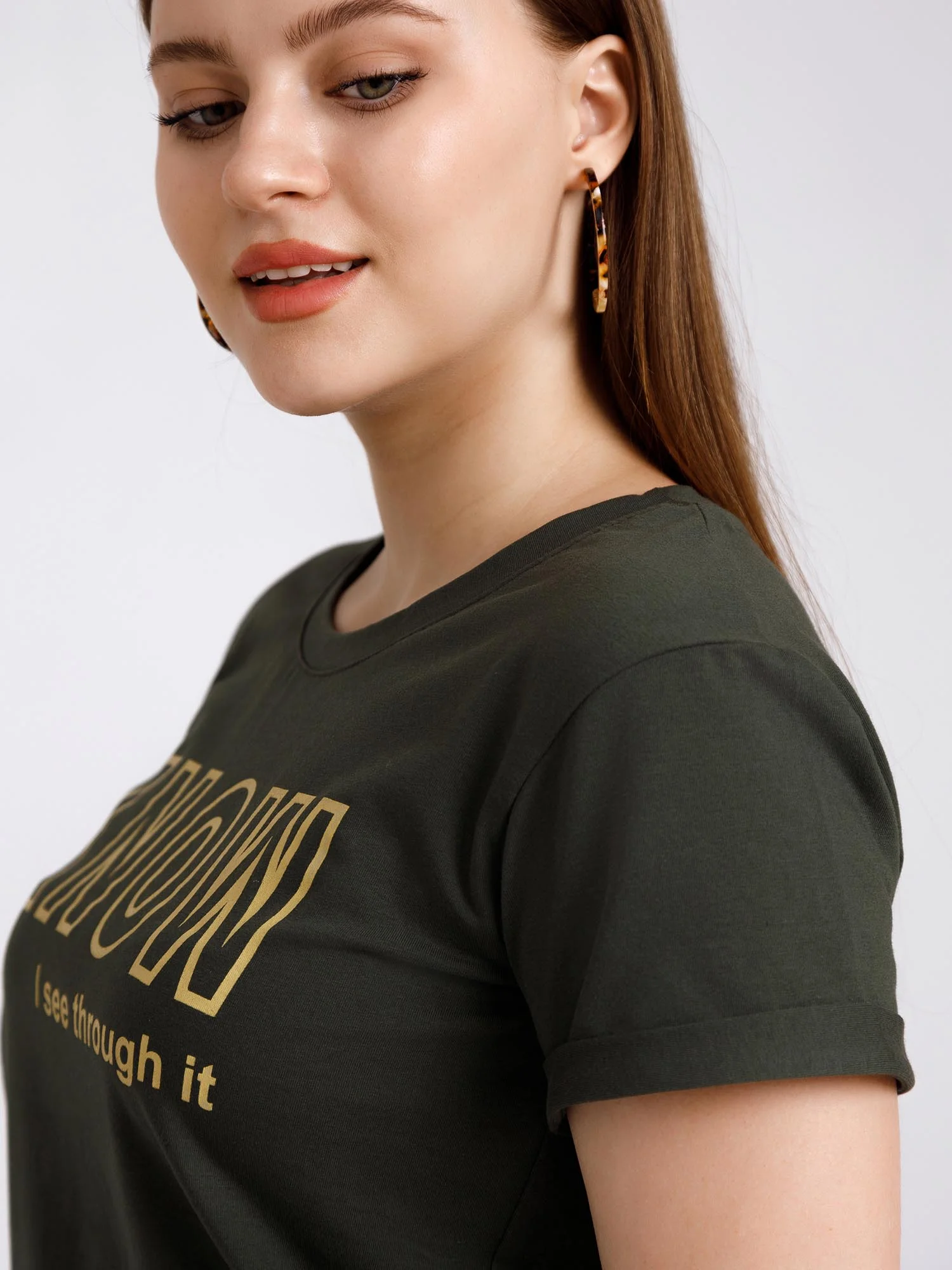 Костюм женский KNOW КЛК1389П7 хаки, KLERY