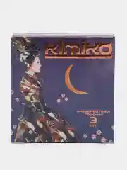 Фиолетовый презервативы со смазкой Kimiko 3 шт ультратонкие, для анального секса, фигурные,с ароматом
