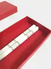 Серебряный палочки для еды керамические, 1 пара, в подарочной коробке
