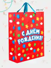 Разноцветный подарочный пакет