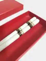 Черный палочки для еды керамические, 1 пара, в подарочной коробке