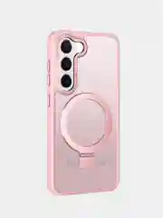 Розовый чехол для Samsung S24, S24 Plus, S24 Ultra, S23 ultra, S23 Plus, S23 MagSafe с подставкой
