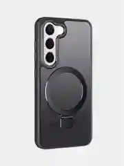 Черный чехол для Samsung S24, S24 Plus, S24 Ultra, S23 ultra, S23 Plus, S23 MagSafe с подставкой