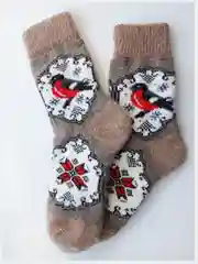 Серый металлик носки женские, теплые, шерстяные, вязаные, зимние, термоноски, подарок на новый год