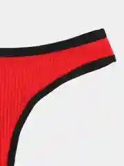 Красный женские трусы стринги
