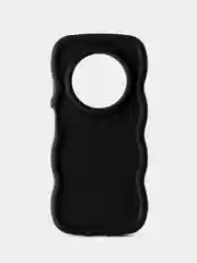 Черный чехол для Xiaomi Redmi 14C / POCO C75 (Сяоми Редми 14с), волнистый