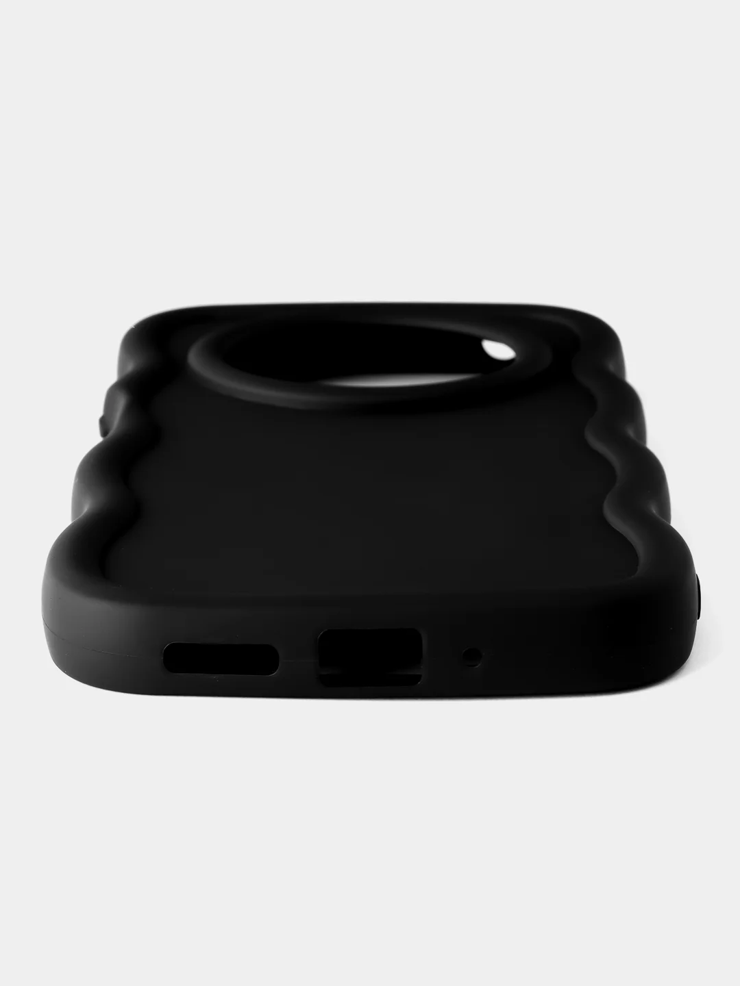 Черный чехол для Xiaomi Redmi 14C / POCO C75 (Сяоми Редми 14с), волнистый